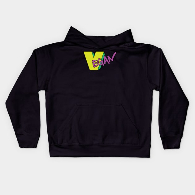 Vegan Logo Music TV Parody Kids Hoodie by mindeverykind